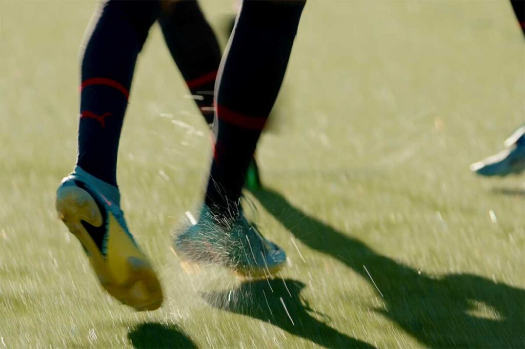 Safe playing surface turf